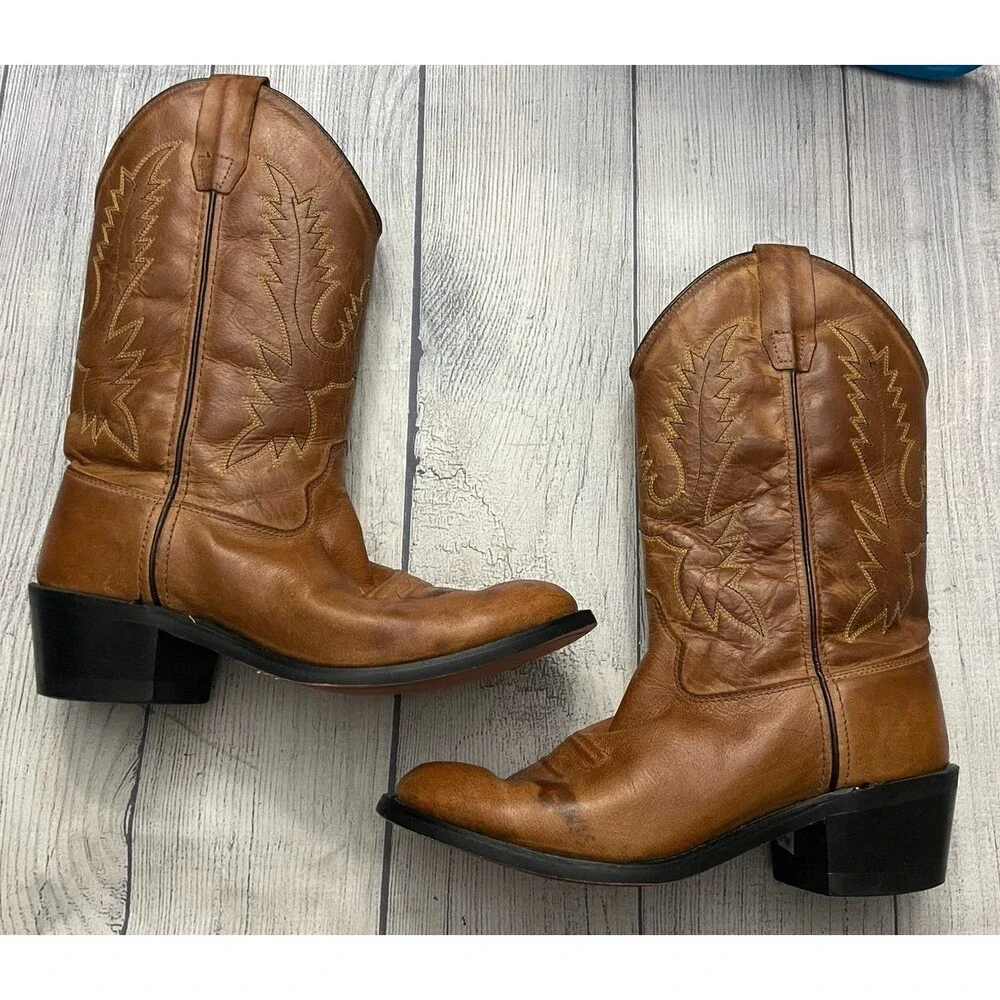Old West Cowboy Cowgirl Boots, Size Youth 4.5